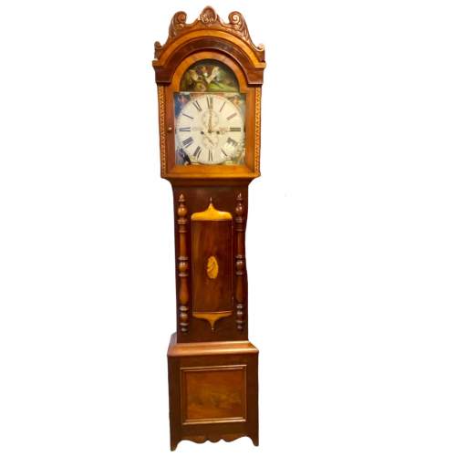 Mid 19th Century J Cuthill Scottish Mahogany Longcase Clock image-1