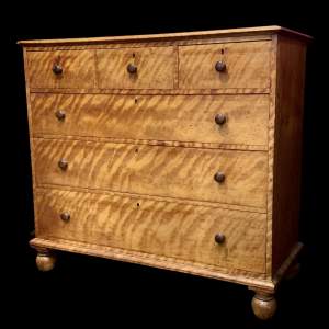 19th Century Satinwood Gillows Chest of Drawers