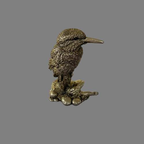 A Stirling Silver Figure of a Kingfisher image-2