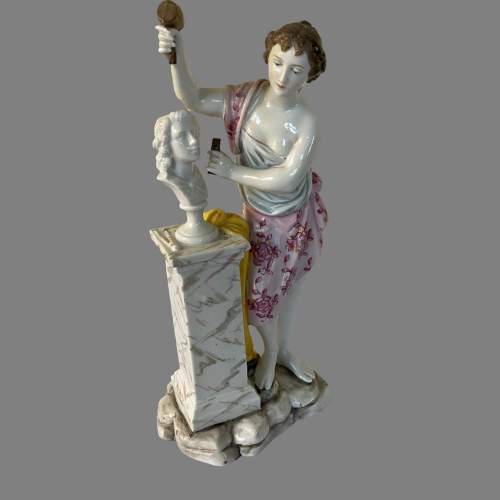 A Meissen Muse Figurine of The Sculptress image-1