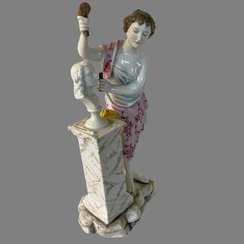 A Meissen Muse Figurine of The Sculptress image-2