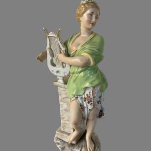 A Meissen Muse Figure of The Musician