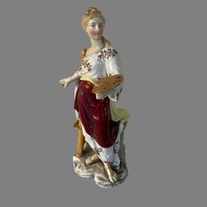 A Meissen Muse Figurine of The Artist