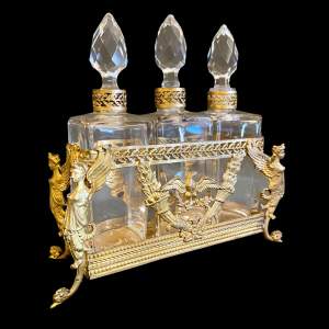 Early 19th Century French Trio Perfume Bottle Set