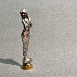 Late 19th Century Silver Plated Figural Seal