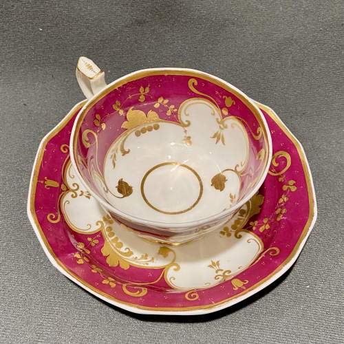 Early 19th Century Staffordshire Tea Cup and Saucer image-2
