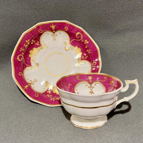 Early 19th Century Staffordshire Tea Cup and Saucer image-3