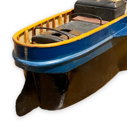 Late 19th Century Hand Built Model of a Steamer Boat image-6