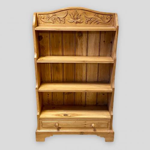 Early 20th Century Pine Waterfall Bookcase image-2