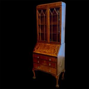 Late 19th Century Walnut Bureau Bookcase