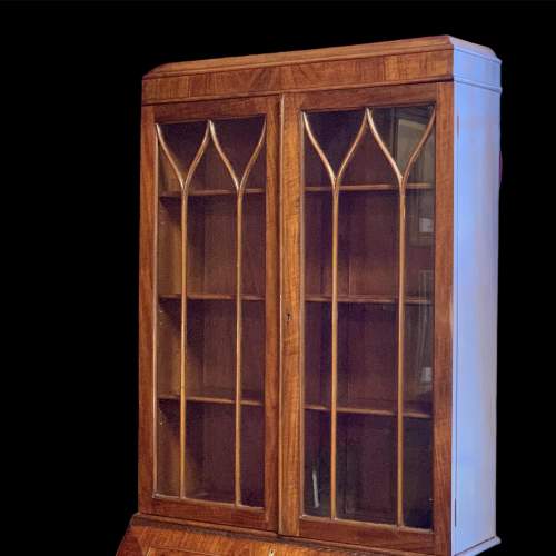 Late 19th Century Walnut Bureau Bookcase image-2
