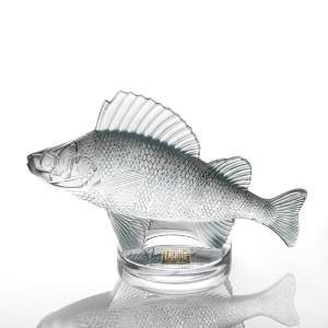 A French Lalique Glass Fish Car Mascot