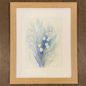 Loose Lily of the Valley Original Watercolour by Toni Stefaniuk