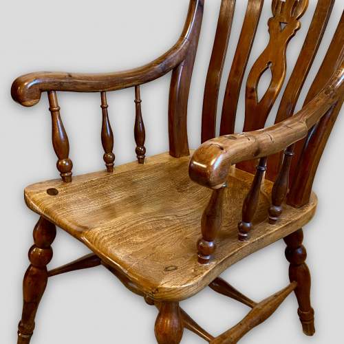 Mid 20th Century Yew Wood & Elm Chair image-3