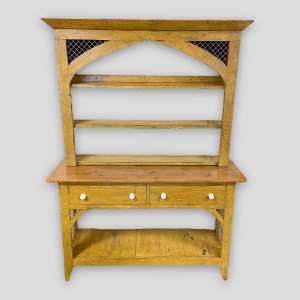 Continental Vintage Pine Moorish Style Pot Board Dresser