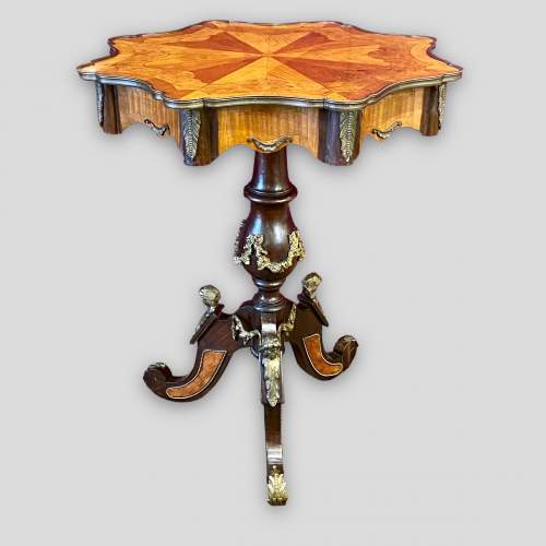 19th Century French Walnut and Ormolu Table image-1
