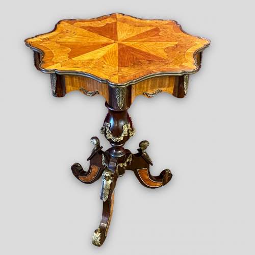 19th Century French Walnut and Ormolu Table image-2