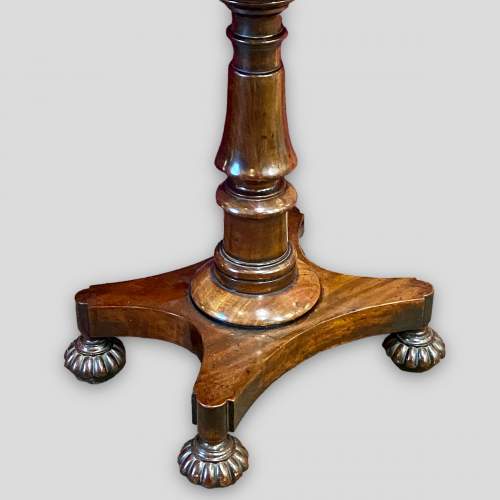 Early Victorian Mahogany Pedestal Teapoy image-6