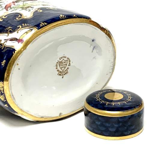 Grainger Royal China Works Worcester Porcelain Tea Caddy image-5