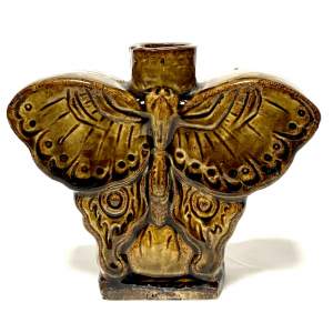 19th Century Chinese Monochrome Butterfly Tea Caddy