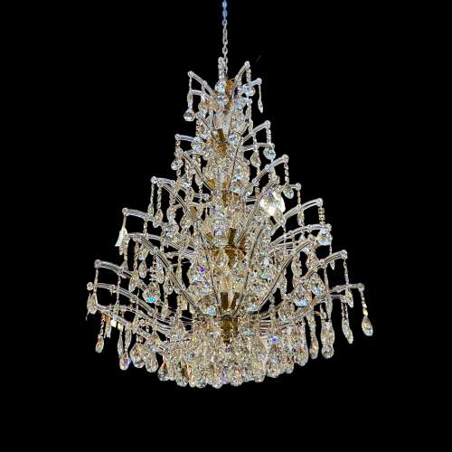 Very Large Five Tier Crystal Chandelier image-2