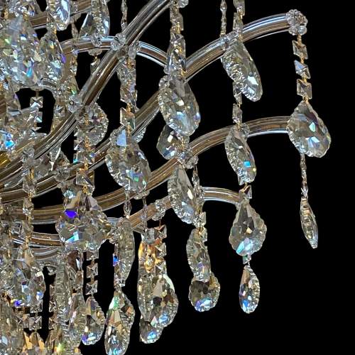 Very Large Five Tier Crystal Chandelier image-3