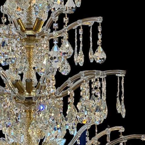 Very Large Five Tier Crystal Chandelier image-4