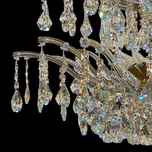 Very Large Five Tier Crystal Chandelier image-5
