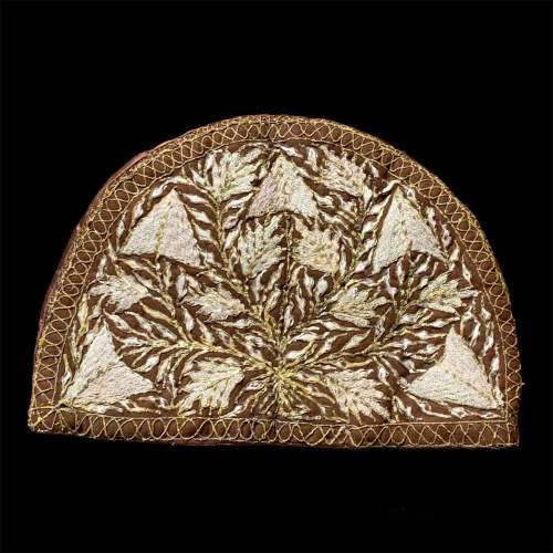 Victorian Gold Work Embroidered Tea Cosy image-1