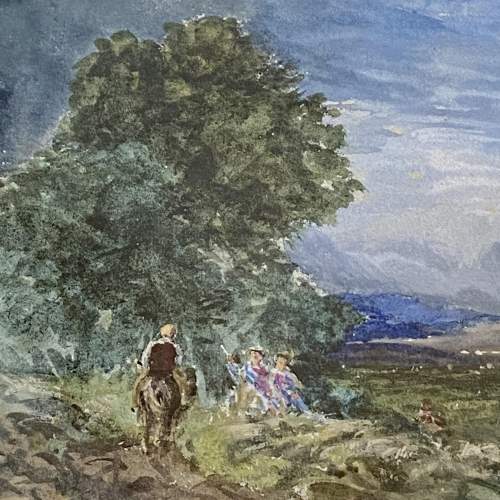 Pair of Late 19th Century Thomas Hudson Watercolour Landscapes image-4