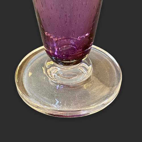 Large Amethyst Glass Bubble Vase image-6