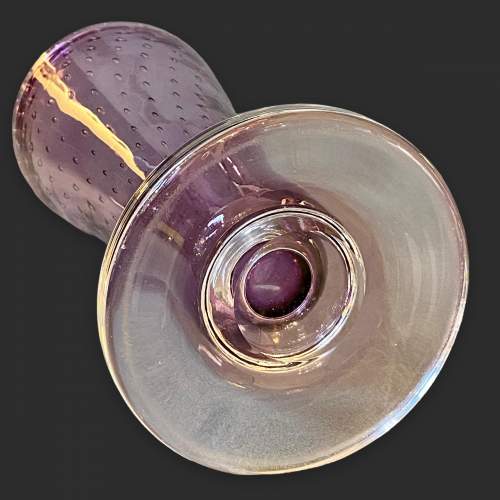 Large Amethyst Glass Bubble Vase image-5