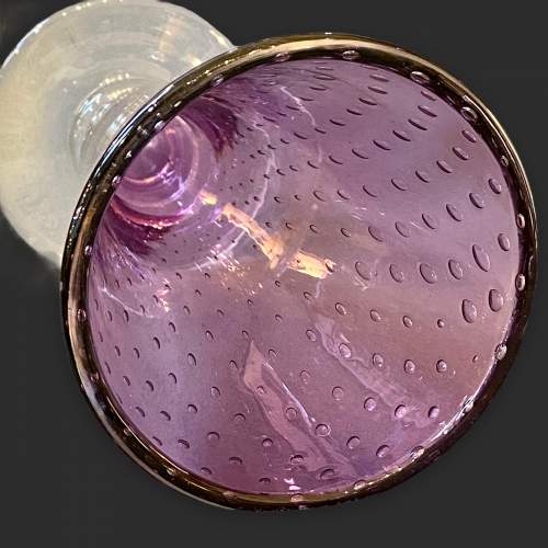 Large Amethyst Glass Bubble Vase image-4