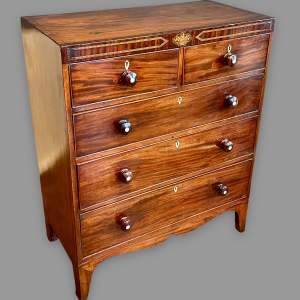 Early 19th Century Inlaid Mahogany Chest of Drawers
