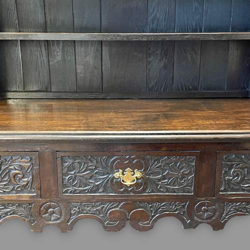 19th Century Carved Oak Dresser image-6