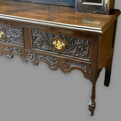 19th Century Carved Oak Dresser image-5
