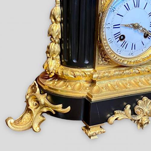 Mid 19th Century French Bronze Table Clock image-5