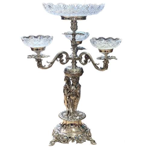 19th Century Silver Plated Table Centrepiece image-1