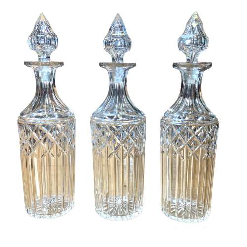 Late 19th Century Cut Glass Decanters on Stand image-3