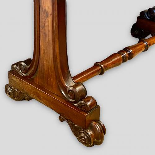 Victorian Mahogany Lyre Ended Writing Table image-6