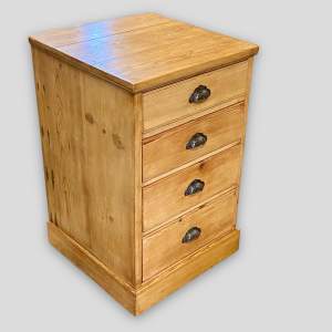 Victorian Pine Wellington Chest of Drawers