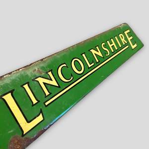 Lincolnshire Bus Enamel Sign