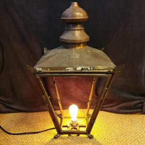 Victorian Copper & Brass Street Lamp