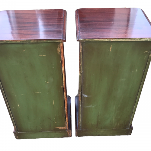 Pair of Antique Victorian Mahogany Bedside Chests image-3