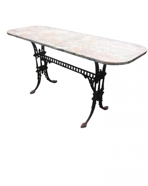 Antique Colebrookdale Marble Topped Table