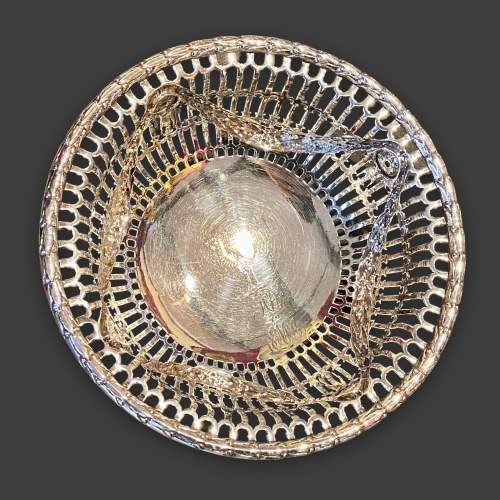 18th Century Fretwork Silver Bowl image-2