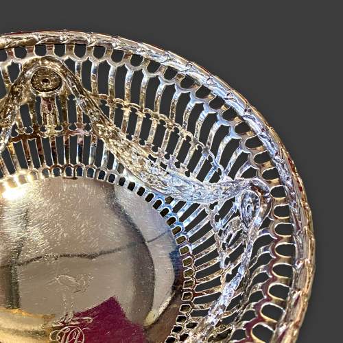 18th Century Fretwork Silver Bowl image-3