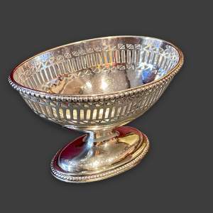 18th Century Silver Pedestal Dish