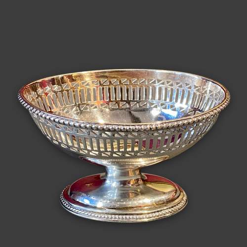 18th Century Silver Pedestal Dish image-2
