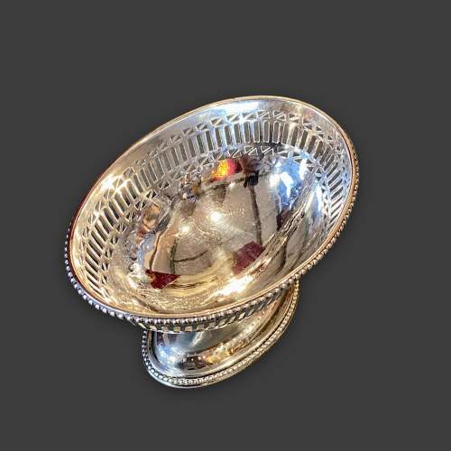 18th Century Silver Pedestal Dish image-3